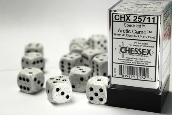 chessex-spackled-16mm-d6-with-pips-dice-block-12-dice-arctic-camo
