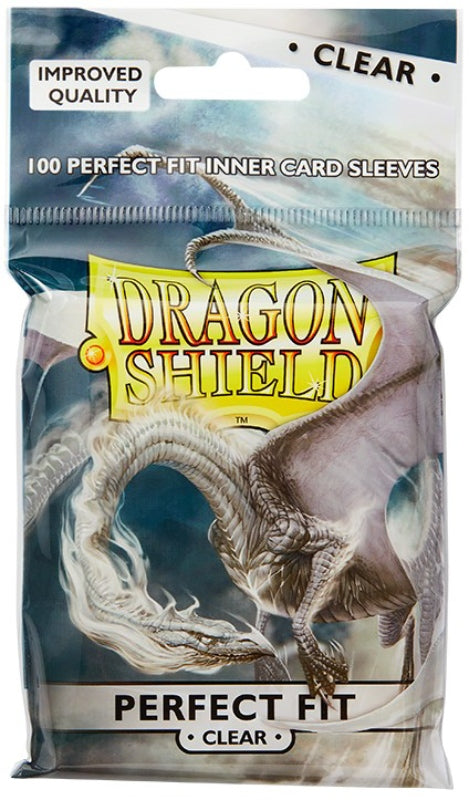 Dragon Shield Standard Perfect Fit Sleeves - Clear (100 Sleeves)