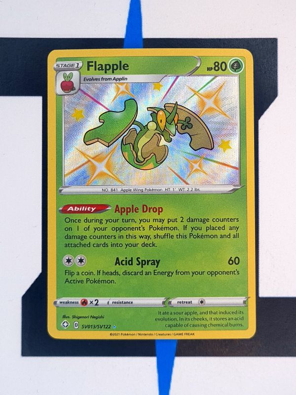    pokemon-karte-flapple-babyshiny-shining-fates-sv-013-englisch