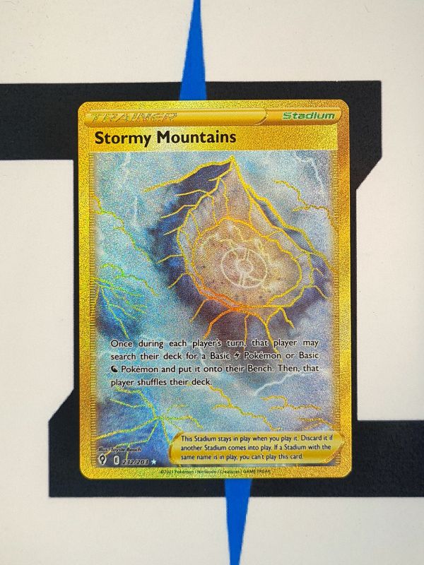    pokemon-karten-stormy-mountains-gold-rare-evolving-skies-232-englisch