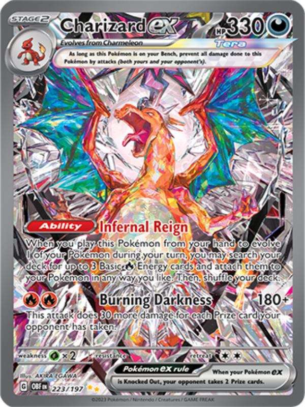 pokemon-scarlet-violet-obsidian-flames-Charizard-ex-special-illustartion-rare-223-englisch