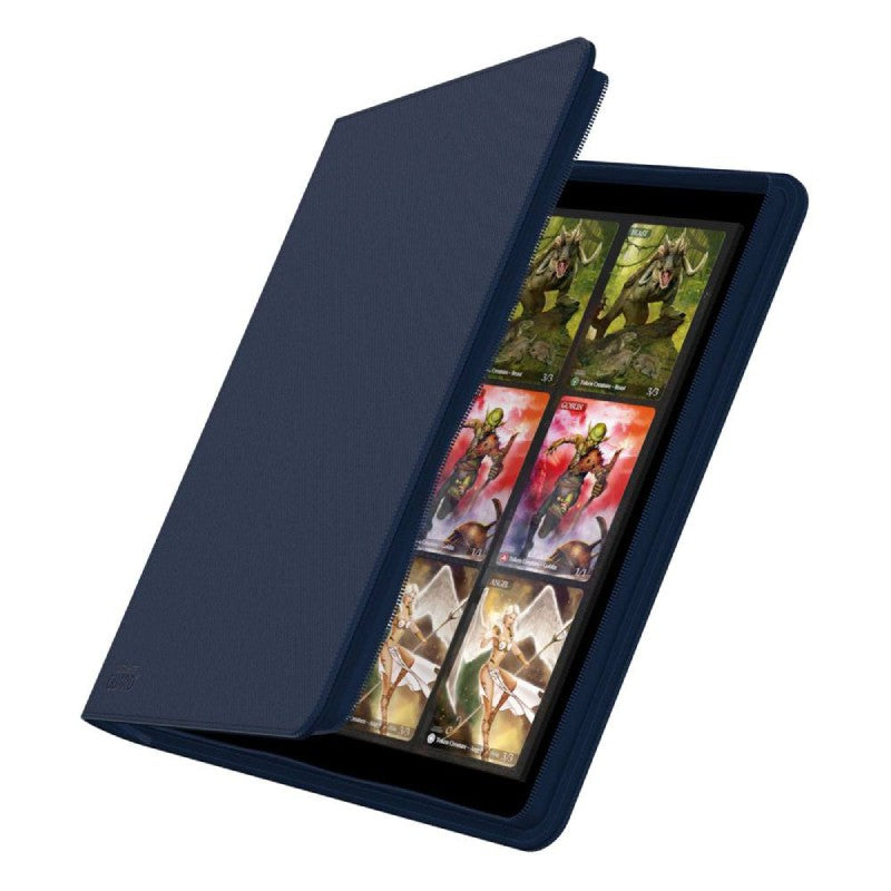 ultimate-guard-zipfolio-480-24-pocket-xenoskin-quadrow-blau-seitlich-offen