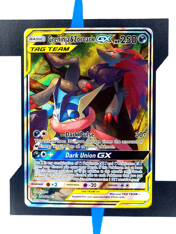Greninja & Zoroark GX UNB201 EN NM
