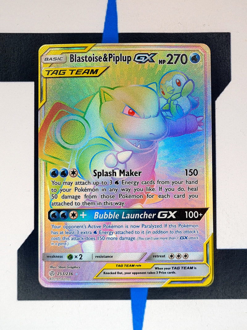 Blastoise & Piplup GX CEC253 EN NM