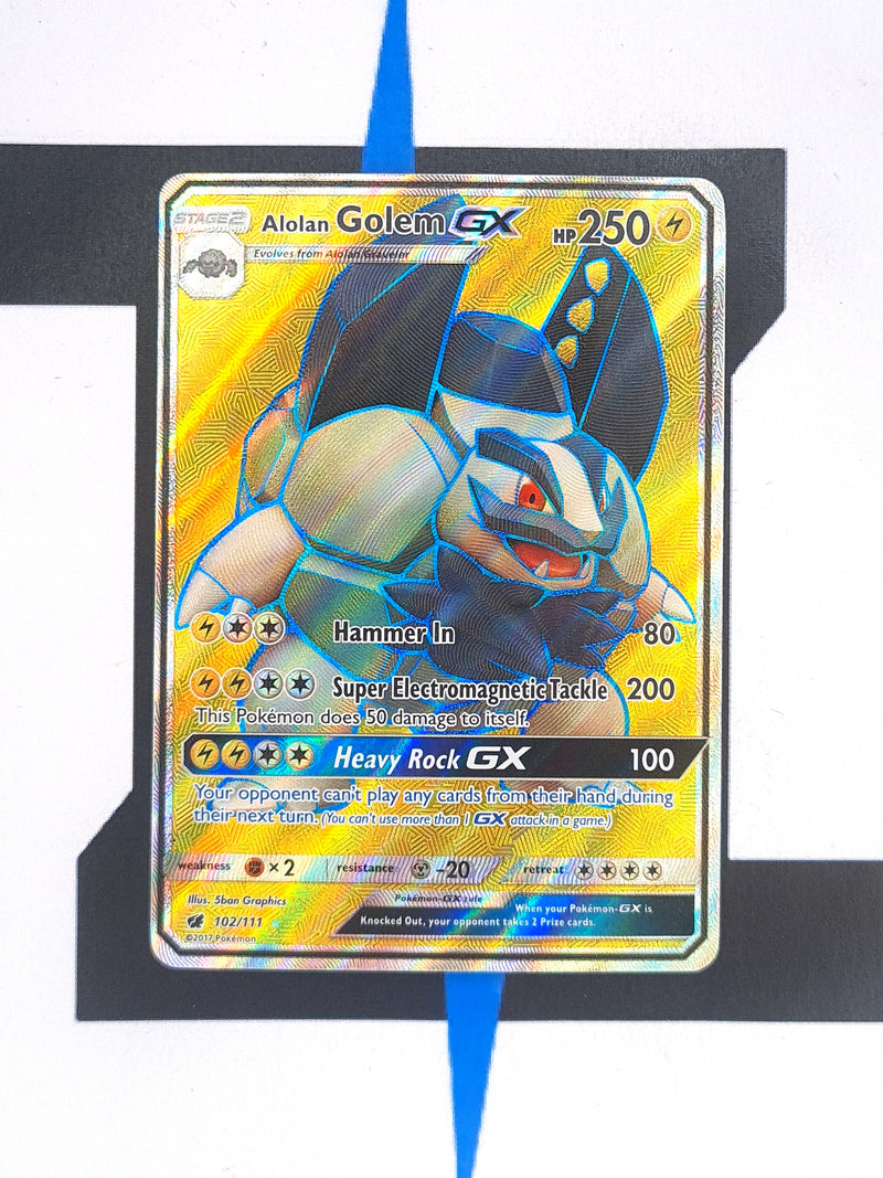 Alolan Golem GX CIN102 EN EX