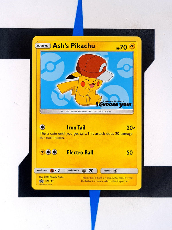 Ash's Pikachu SM113 EN NM