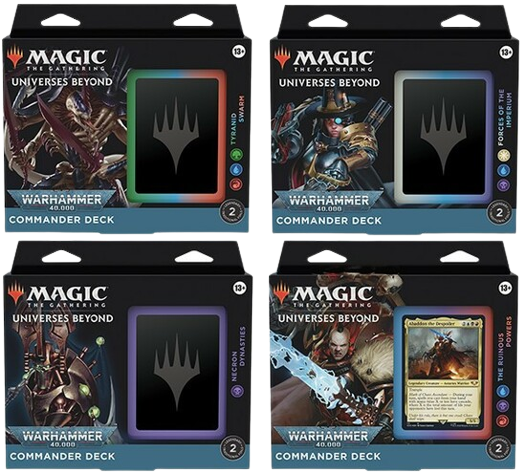 Commander Warhammer 40K Deck Display (4 Decks) EN