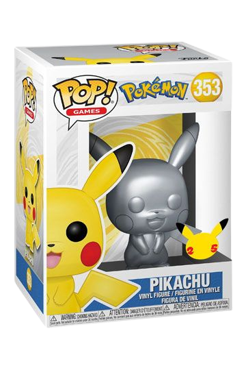 Pokemon POP! Games Vinyl Figur Pikachu Silver