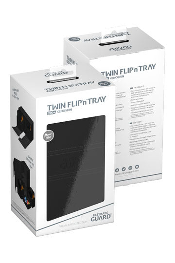 Ultimate Guard Twin Flip`n`Tray 200+ XenoSkin Monocolor Schwarz