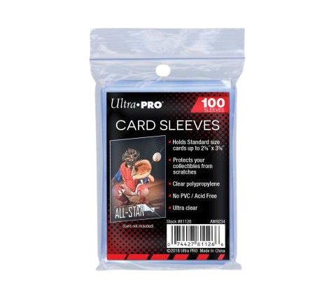 Ultra Pro Standard Sleeves - Regular Soft Card (100 Sleeves)